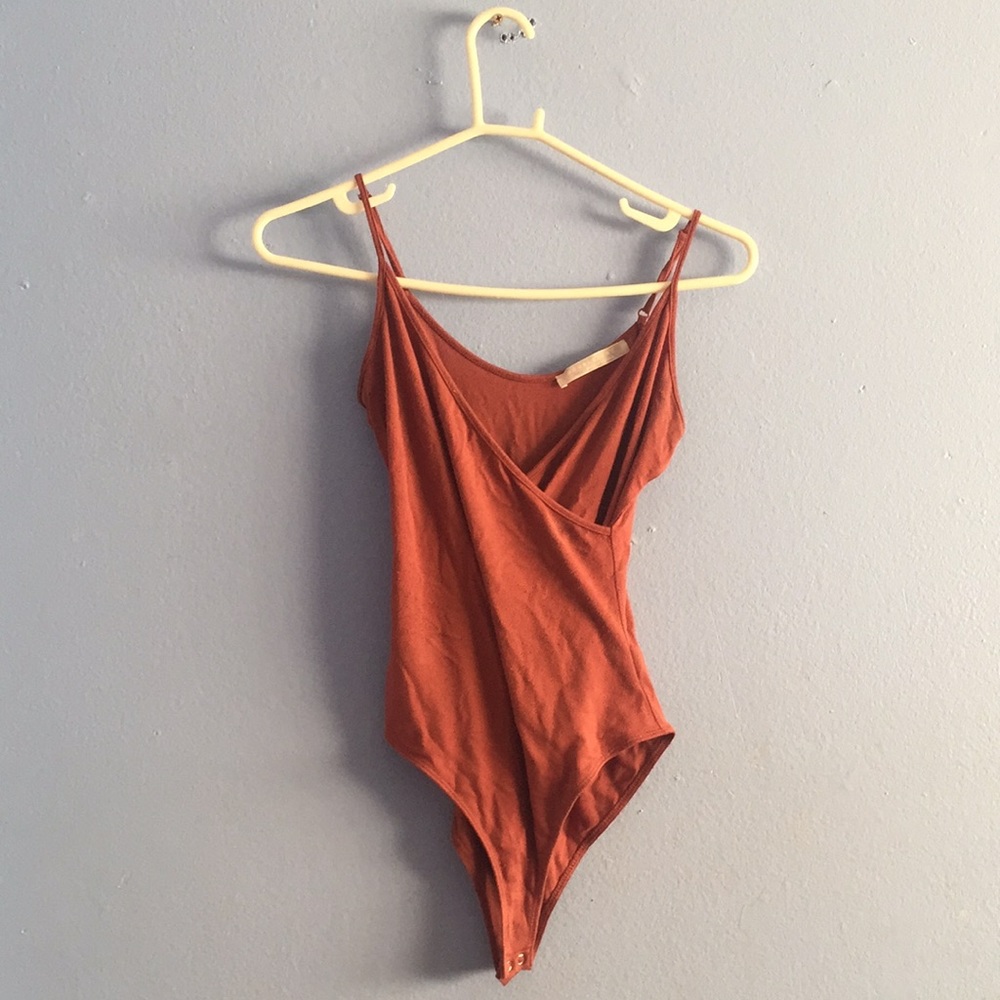 Dark orange cute top